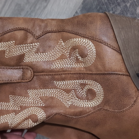 Cowgirl Boots Rampage Ladies Boots Rampage Black Cowboy Boots 9 - Picture 10 of 12